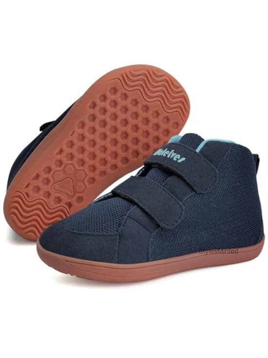 Other - Toddler Barefoot Sneakers, Wide Toe Box, Zero-Drop, High Top, Hook & Loop